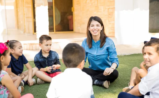 Early Childhood Education Degree Students in class