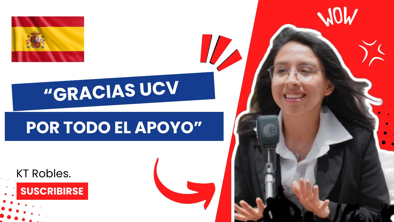 Estudiante vallejiana en universidad de España